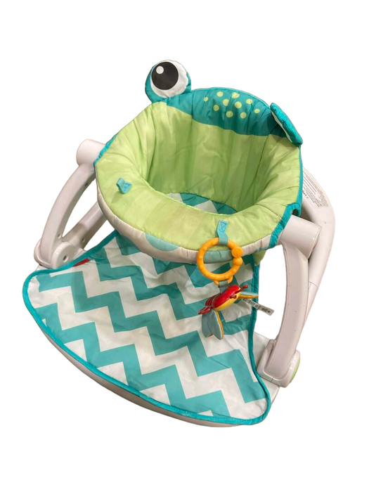 secondhand Fisher Price Sit-Me-Up Floor Seat, citrus frog