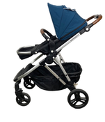 secondhand Mockingbird Single to Double Stroller, Silver with Penny Leather, 2020, Windowpane, Sea