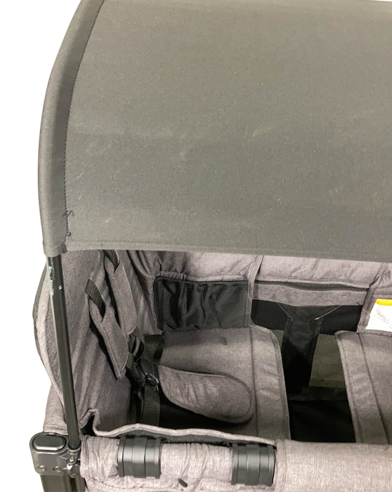 Wonderfold W2 Luxe Multifunctional Double Stroller Wagon, 2021, Charcoal Black