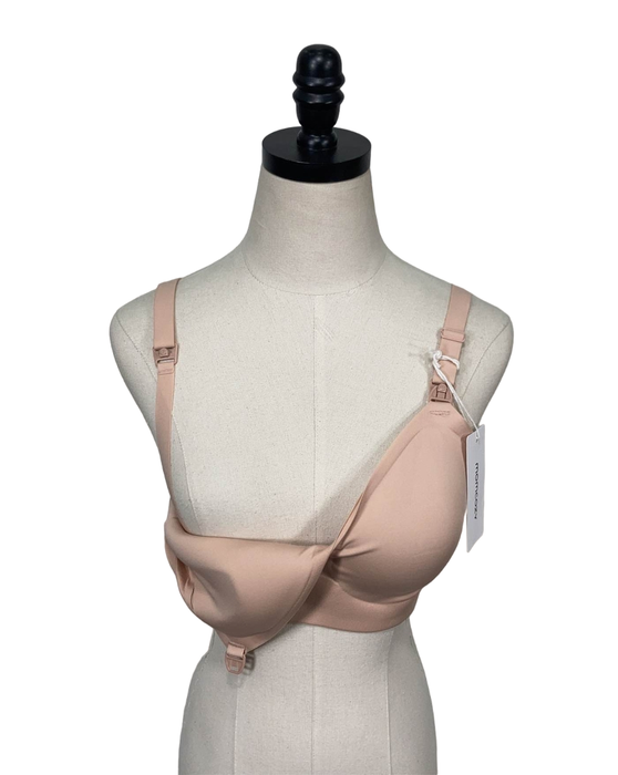 secondhand Momcozy Hands-Free Nursing And Pumping Bra, X-Large, Beige