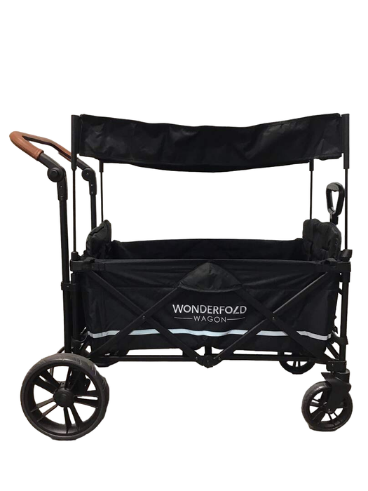 secondhand Wonderfold X2 Push + Pull Double Stroller Wagon, 2022, Stealth Black