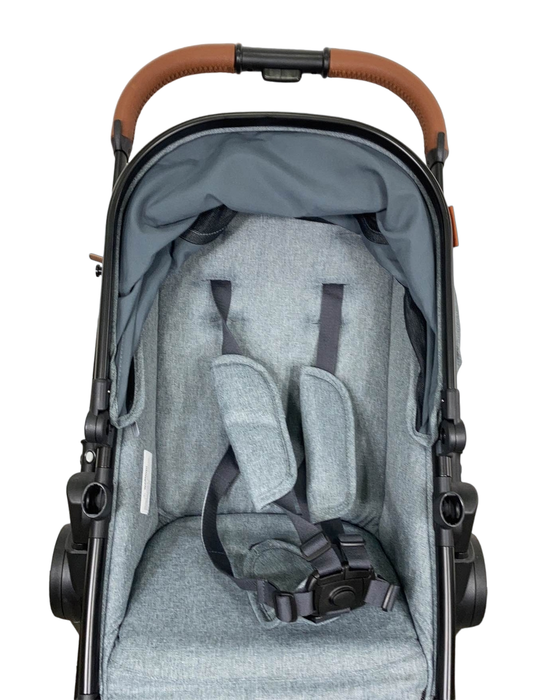 Mompush Ultimate 2 Baby Stroller, 2022, Grey with Black Frame