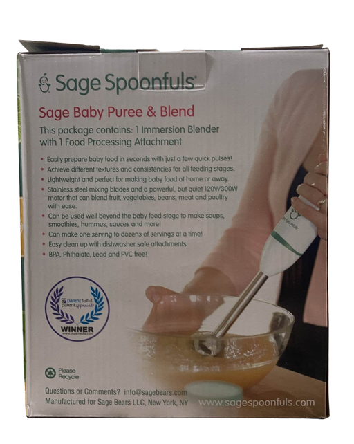 secondhand Sage Spoonfuls Processor And Immersion Blender