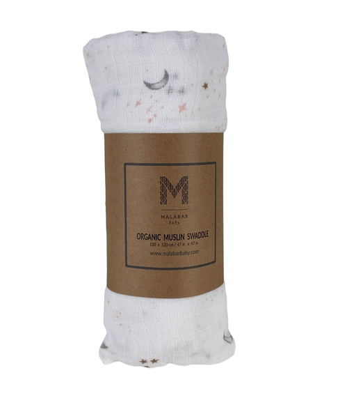 used Malabar Baby Organic Cotton Swaddle Blanket