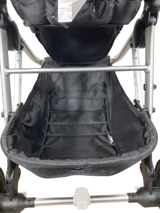 Mockingbird Single to Double Stroller, 2021, Silver with Penny Leather, Watercolor Drops, Black