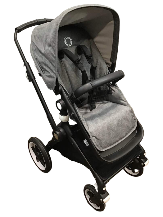 used Bugaboo Lynx Stroller, 2022, Black, Grey Melange