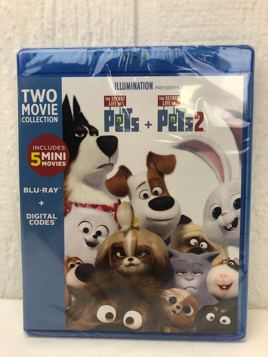 used Illumination Entertainment Secret Life Of Pets 1 & 2 Blu-Ray