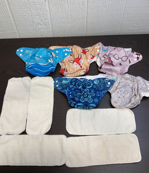 used Alva Baby One Size Adjustable Cloth Diapers