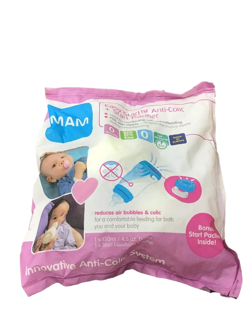 used MAM Newborn Easy Start Anti-Colic Bottle With Pacifier Set