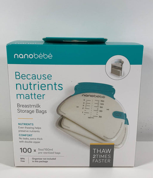 used Nanobébé Breastmilk Storage Bags 100-Pack