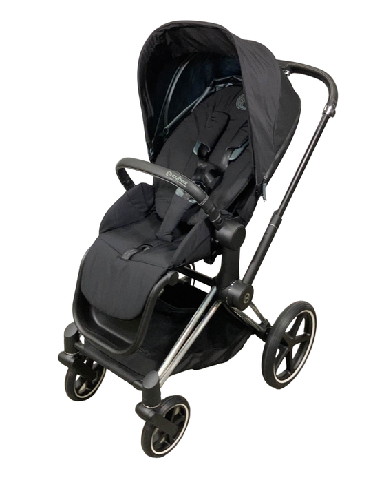 used Cybex PRIAM Stroller, Chrome With Black Details, Deep Black, 2021