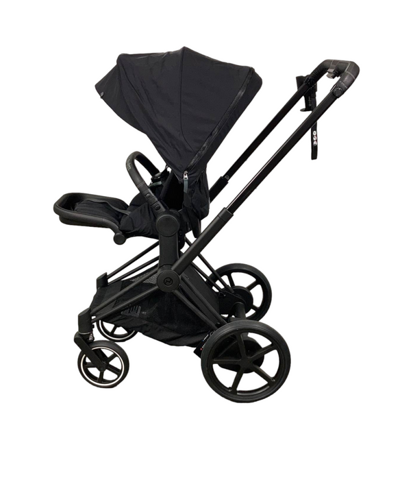 Cybex E-PRIAM Electric Stroller, Matt Black, Deep Black, 2021