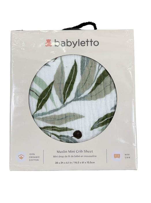 used Babyletto Mini Crib Sheet, Olive Branches