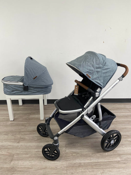 secondhand UPPAbaby VISTA V2 Stroller, 2019, Gregory (Blue Melange)