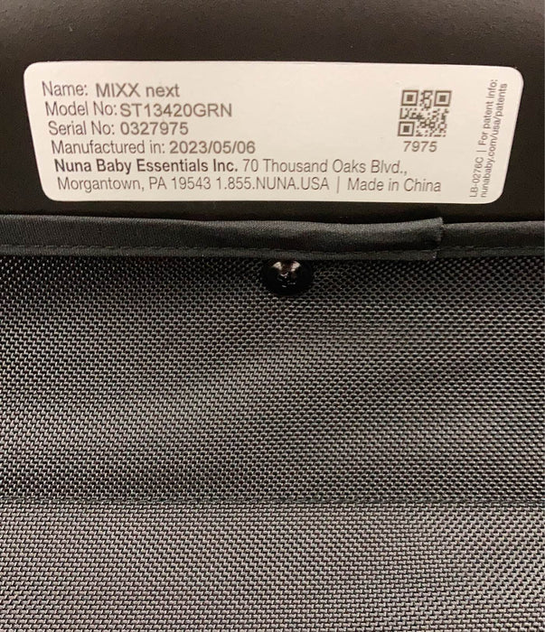 Nuna MIXX Next Stroller, 2023, Granite