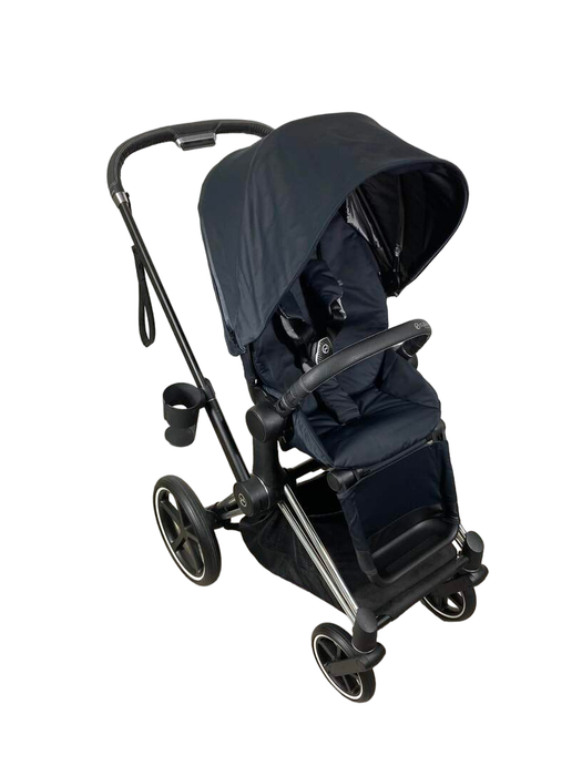 used Cybex PRIAM Stroller, Chrome With Black Details, Deep Black, 2019