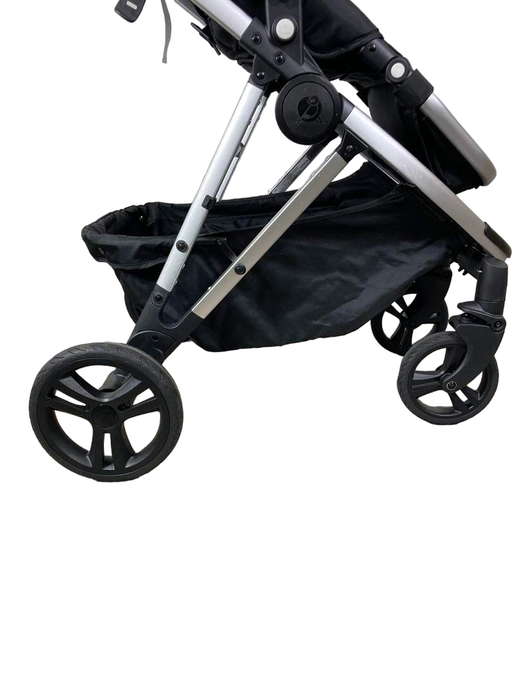 used Mockingbird Single Stroller, 2023, Black, Windowpane, Silver With Black Leather