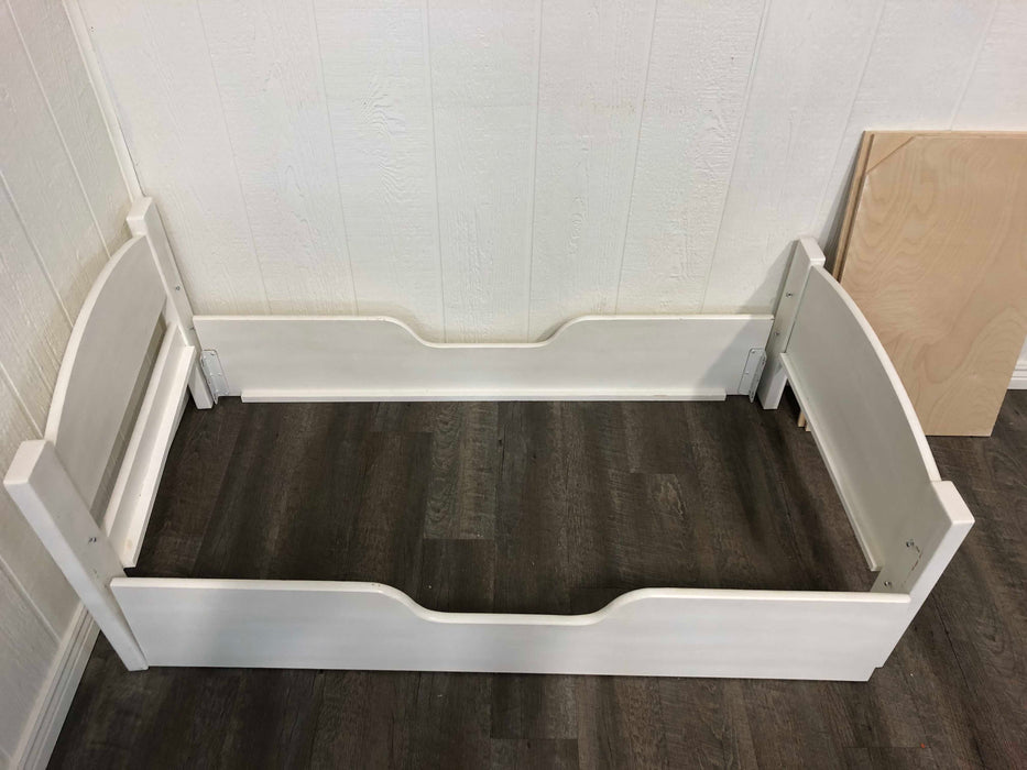 secondhand White Wooden Toddler Bed Frame