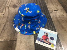 secondhand flapjackkids Reversible Bucket Hat, XS Dino