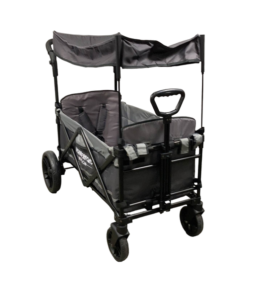 used Wonderfold X2 Push + Pull Double Stroller Wagon, 2021, Stone Gray