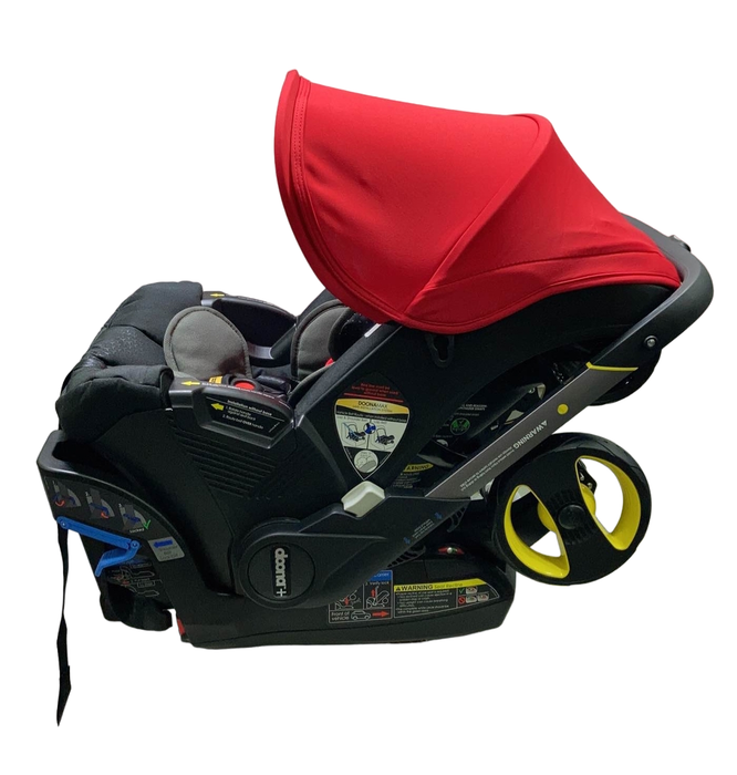 secondhand Doona Infant Car Seat & Stroller Combo, 2022, Flame Red