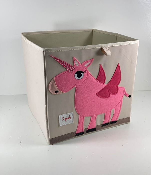 secondhand 3 Sprouts Storage Box, Unicorn