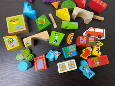 secondhand Hape Wooden PBS Kids Blocks