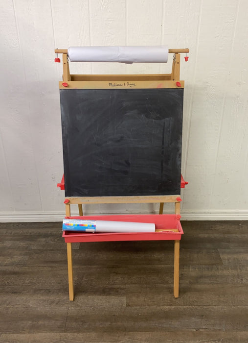 used Melissa & Doug Deluxe Standing Wooden Art Easel