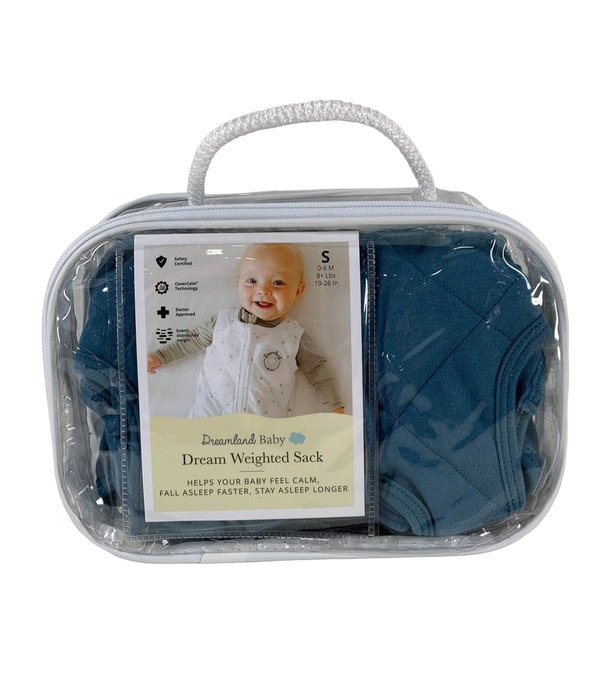 used Dreamland Weighted Sleep Sack, 0-6 months, Ocean Blue