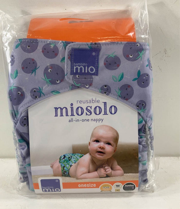 used Bambino Mio MioSolo Nappy, - blueberry