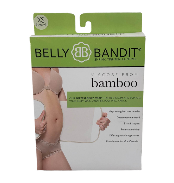 Belly Bandit Viscose from Bamboo Belly Wrap, Natural, X-Small (28-32”)