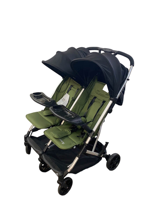 used Joovy Kooper X2 Double Stroller, Olive, 2022