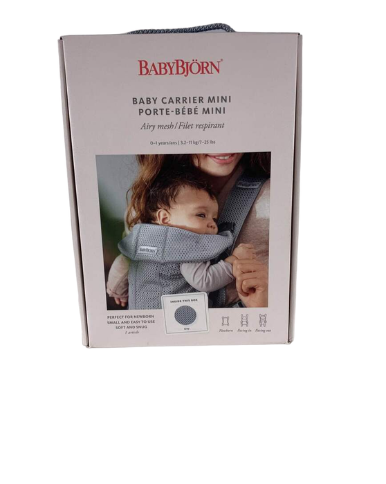 used BabyBjorn Baby Carrier Mini, Gray 3D Mesh