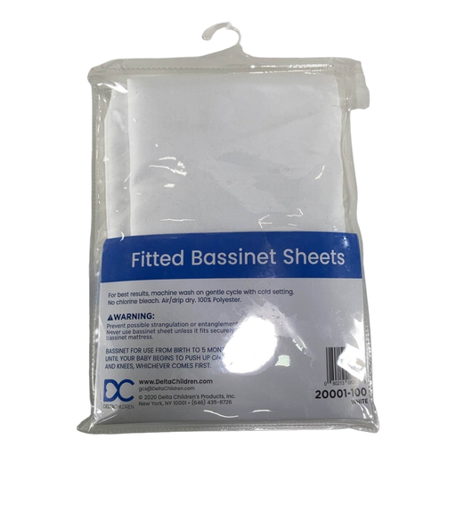 secondhand Delta Children Bassinet Sheets, 2 Pack