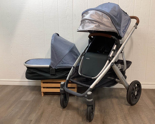 secondhand UPPAbaby VISTA Stroller, 2018, Gregory (Blue Melange)