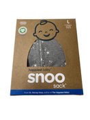 used Happiest Baby SNOO Sack, Large (18-25 lbs), Graphite Stars