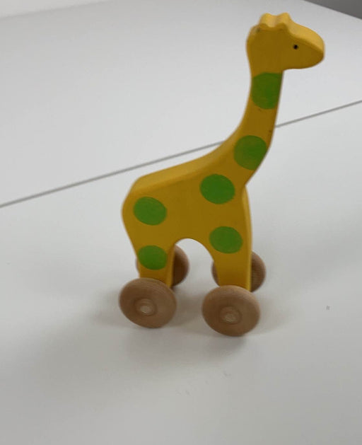 secondhand Rolling Wooden Giraffe