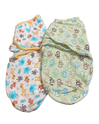 used Summer Infant SwaddleMe Original Swaddle Wrap 2pk, Small, Zoo