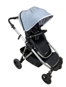 used Mockingbird Single to Double Stroller, 2023, Silver with Black Leather, Windowpane, Sky