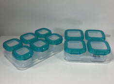 used OXO Tot 2 oz. Baby Blocks Freezer Storage, 12 Piece Teal