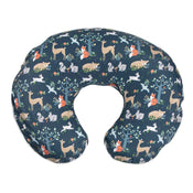 used Boppy Original Nursing and Infant Support Pillow Slipcover, Blue Forest Friends