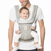 used Ergobaby Omni 360 Cotton Baby Carrier, Pearl Grey