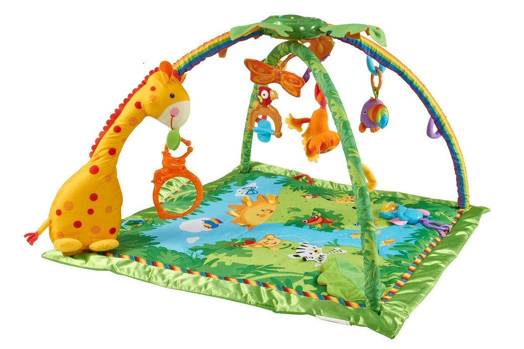 used Fisher Price Rainforest Melodies and Lights Deluxe Gym