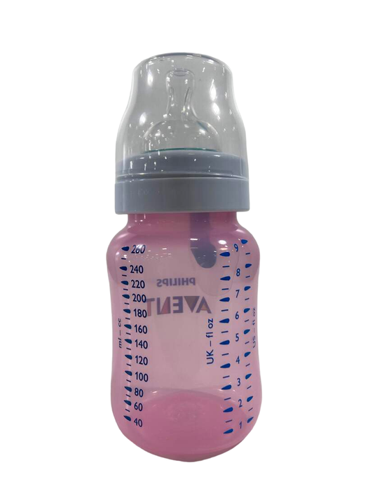 secondhand Philips Avent Anti-Colic Bottles With AirFree Vent, 9oz, Pink, Single