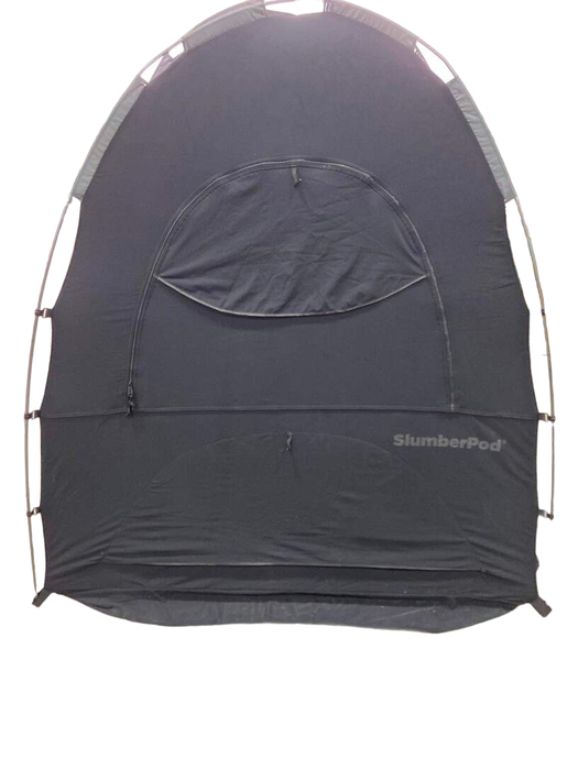 used SlumberPod 3.0 Sleep Canopy with Fan, Black with Gray Accents