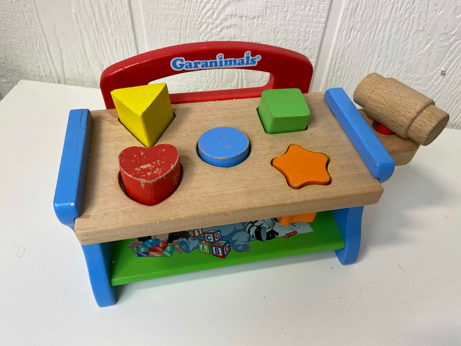 secondhand Garanimals Shape Hammer Bench