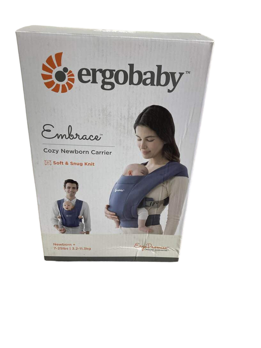 used Ergobaby Embrace Baby Carrier, Navy