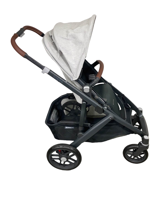 secondhand UPPAbaby VISTA V2 Stroller, Anthony (White & Grey Chenille), 2022