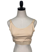 used Momcozy Hands-Free Nursing And Pumping Bra, Medium, Beige