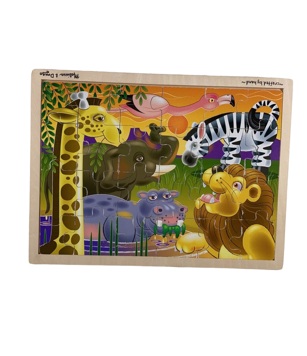 used Melissa & Doug 24-Piece Wooden Jigsaw Puzzle